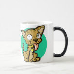 Verrückte Hundefarbändernder Becher Kaffee Haferl