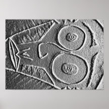 Verrückter Gesichts-Entwurf Poster