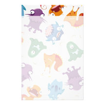Verrückter Monster-Spaß-bunte Muster für Kinder Druckpapier