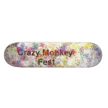 Verrücktes Affe-Skateboard Personalisierte Skatedecks