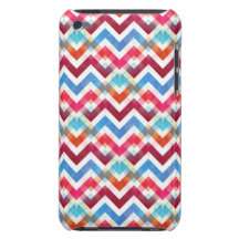 Verrücktes buntes Zickzack Streifen-Zickzack-Rosa- iPod Touch Case-Mate Hülle
