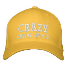 Verrücktes Craig James Bestickte Baseballcaps