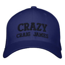 Verrücktes Craig James Bestickte Baseballcaps