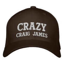 Verrücktes Craig James Bestickte Baseballmützen
