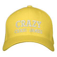 Verrücktes Craig James Bestickte Caps