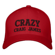 Verrücktes Craig James Bestickte Kappen