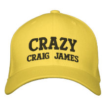 Verrücktes Craig James Bestickte Kappen