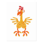 Verrücktes Huhn Postkarte