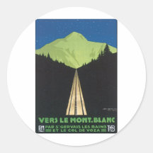 Vers Le Mont Blanc Aufkleber