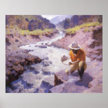 Verschieben-Gold, Wyoming durch Leigh, Vintager Co Posterdrucke