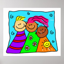 verschiedene Freunde Poster