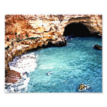 Verschwindener Strand - Tal Covo - Algarve Portuga Fotodruck