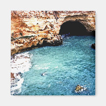 Verschwindener Strand - Tal Covo - Algarve Portuga Magnete