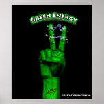 Vert-TshirtGreenHand Posterdruck