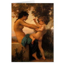 Verteidigung gegen Eros (Amor) Bouguereau Karten