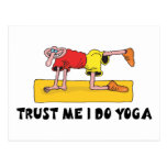 Vertrauen Sie, dass ich ich Yoga-Geschenk tue Postkarte