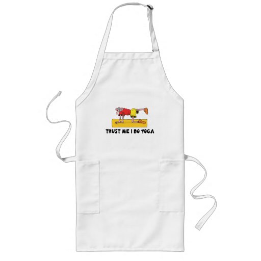 Vertrauen Sie, dass ich ich Yoga-Geschenk tue Schürze