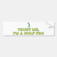 Vertrauen Sie mir, ich ist ein Golf-Pro (Golfspiel Autoaufkleber