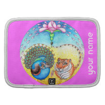 "Vertrauens" Pfau und -tiger Mappen