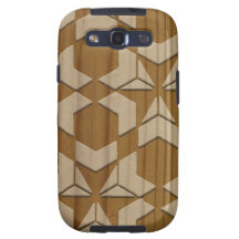 Verwickeltes arabisches hölzernes Schnitzen Schutzhülle Fürs Samsung Galaxy S3