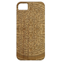 Verwickeltes arabisches hölzernes Schnitzen iPhone 5 Hüllen