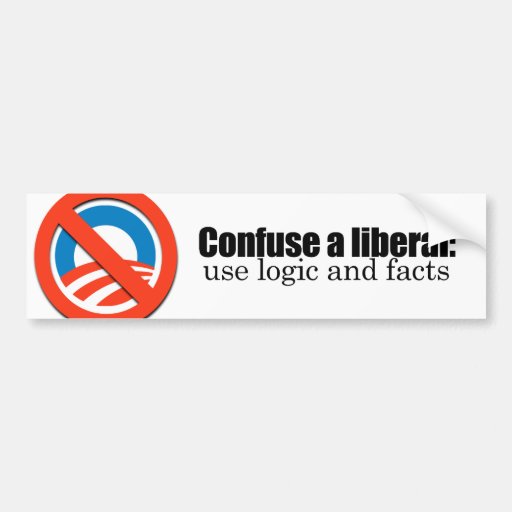 Verwirren Sie einen Liberalen Auto Sticker