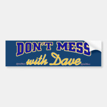 Verwirren Sie nicht mit Dave-Blaugold Autosticker