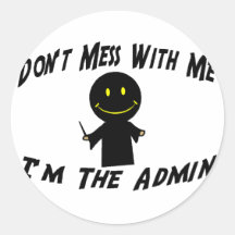 Verwirren Sie nicht mit dem Admin Sticker