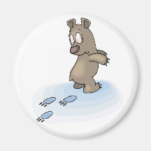 Verwirrter Bär Kühlschrankmagnet