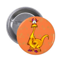 Verwirrter Drache Anstecknadelbutton