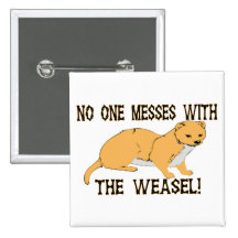 Verwirrung mit dem Weasel Anstecknadelbutton
