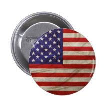 Verwitterte amerikanische Flagge Anstecknadelbutton