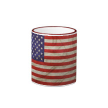 Verwitterte amerikanische Flagge Kaffee Tasse
