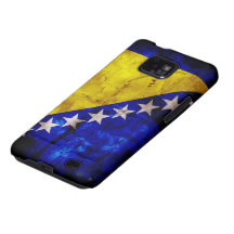 Verwitterte Bosnien-Flagge Galaxy S2 Case