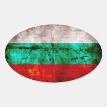 Verwitterte Bulgarien-Flagge Aufkleber