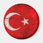 Verwitterte die Türkei-Flagge magnete