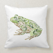 Verzierter Frosch Kissen