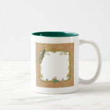 Verzierter Kunst-Entwurf des Pfau-n Paisley Teetasse