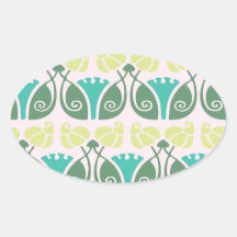 verzierter mit Blumendamast des Shabby Chic Sticker