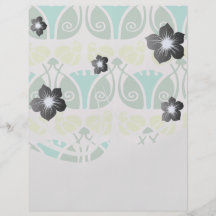 verzierter mit Blumendamast des Shabby Chic Personalisierte Flyer