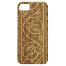 Verziertes arabisches hölzernes Schnitzen Etui Fürs iPhone 5