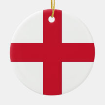 Verzierung mit Flagge von England Ornamente