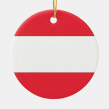 Verzierung mit Flagge von Österreich Weihnachtsbaum Ornament