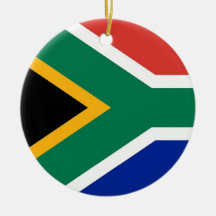 Verzierung mit Flagge von Südafrika Ornamente