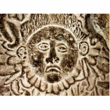 Verzierung, verlassene Kirche, Oaxaca, Mexiko Photo Figur