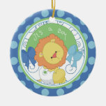 Verzierungs-wertvoller Löwe des Babys erste Weihna Ornamente