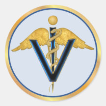 VeterinärCaduceus Sticker
