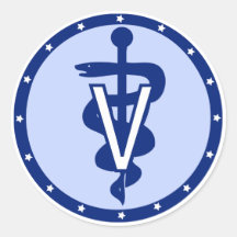 Veterinärlogo 2 aufkleber