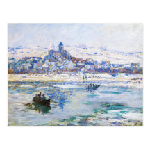 Vetheuil im Winter Claude Monet Postkarten