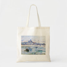 Vetheuil im Winter Claude Monet Tragetasche